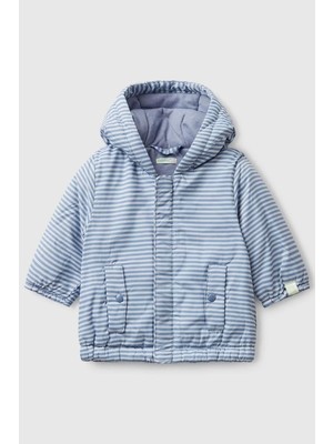 United Colors Of Benetton Erkek Bebek 2TMRAN00T-25K Yağmurluk Mavi