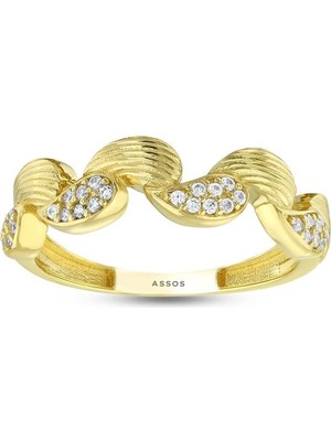 Assos Pırlanta Tasarım Altın Yüzük - 14K