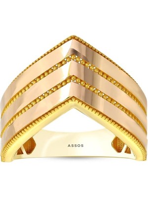 Assos Pırlanta Tasarım Altın Yüzük - 14K
