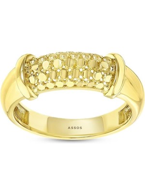 Assos Pırlanta Tasarım Altın Yüzük - 14K