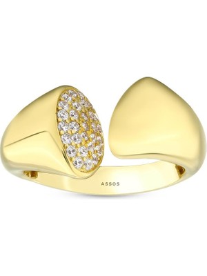 Assos Pırlanta Altın Tasarım Yüzük - 14K