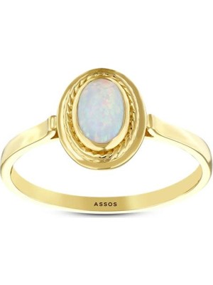 Assos Pırlanta Tasarım Altın Yüzük - 14K