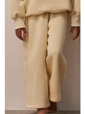 Oh la la Koala For Little Ones Krem Wide Leg Eşofman Altı