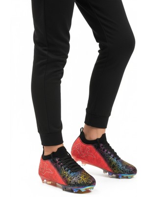 Playup Siyah Fuşya Bilekten Çoraplı Unisex Krampon GK-252-153 G