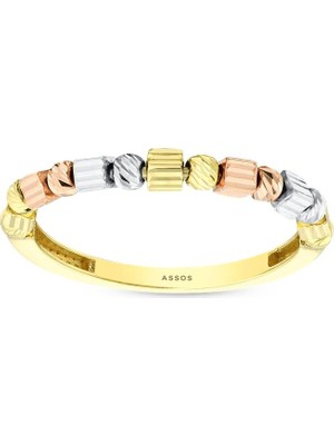 Assos Pırlanta Altın Toplu Yüzük - 14K