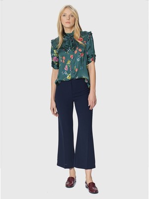 ROMAN Bol Paça  Kadın Pantolon Lacivert K1812124_015