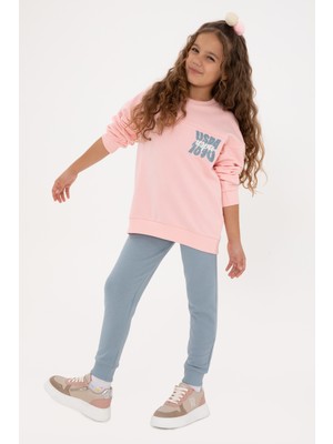 U.S. Polo Assn. Kız Çocuk Açık Pembe Eşofman Takımı 50318934-VR078