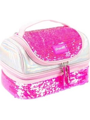 Girabrilla Payetli Lunch Box TM-1023 Parlak Tasarım ve Kullanışlı İç Bölme ile Kapasite