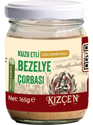 Kızçen Kuzu Etli Ilikli Kemik Sulu Bezelye Çorbası (165 Gram)