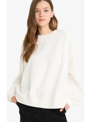 DeFacto Oversize Basic Sweatshirt A4177AX25WN
