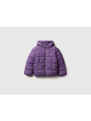 United Colors of Benetton Kız Çocuk 2LETCN04Y-25K  Mont Mor