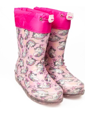 Babalı 15107 Emek Ulaş Pembe Kız Çocuk Yağmur Çizmesi