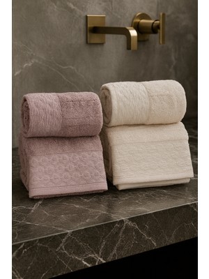 Yüksek Su Emici Microcotton Iplik 2 Adet 50X90 2 Adet 70X140 2 Takım Banyo Havlusu