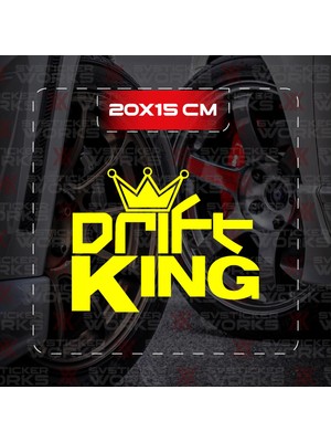 Drift King Jdm Sticker Araba Laptop Motosiklet Sticker Yapışkanlı Folyo
