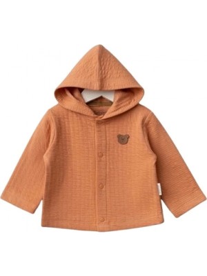 MiraLive Bebitof Kapüşonlu Bebek Hırka 80153 Kiremit