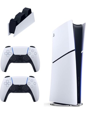 Sony Playstation 5 Slim Digital 825 GB + Şarj Istasyonu + 2. Dualsense Ithalatçı Garantili