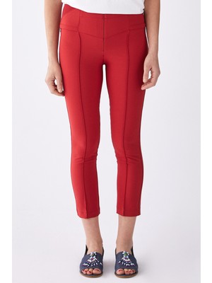 ROMAN Çizgi Detaylı  Kadın Pantolon Kiremit K1912034_016