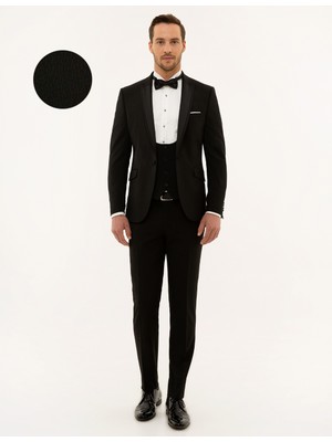 Pierre Cardin Erkek Siyah Ex. Slim Fit Smokin 50226596-VR046