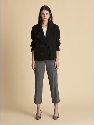 ROMAN Geniş Yakalı  Mont Siyah K1917501_001