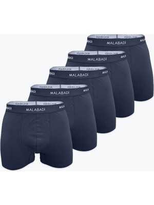 Malabadi Erkek Füme 5 Li Pamuk Elastan Boxer 5M075