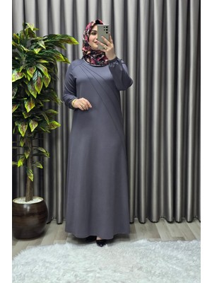 Elmas Tesettür Kadın Tesettür Giyim Büyük Beden Şeyda Elbise