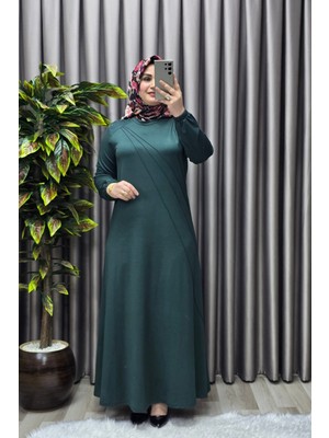 Elmas Tesettür Kadın Tesettür Giyim Büyük Beden Şeyda Elbise