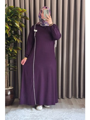 Elmas Tesettür Kadın Tesettür Giyim Büyük Beden Şuğra Çiçekli Elbise