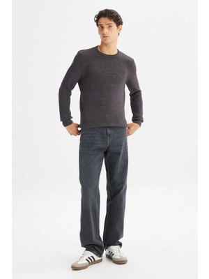 Lee L2520364220 Kahve Erkek Regular Fit Triko Kazak