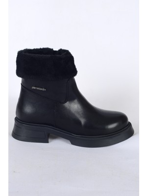 Pierre Cardin 55268 Siyah Kadın Cilt Yarım Bot