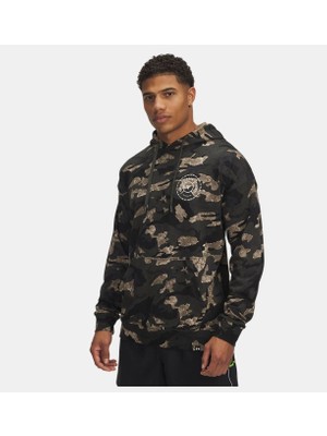 Under Armour Erkek UA Project Rock All Over Print Terry Kapüşonlu Sweatshirt