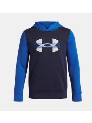 Under Armour Erkek Çocuk Ua Rival Fleece Colorblock Graphic Kapüşonlu Sweatshirt 6004994-402