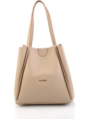 Bambi Vizon  Kadın Omuz Çantası C06672190009