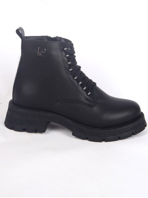 Pierre Cardin 54193 Ortapedik Taban Bğcıklı Geniş Tabanlı Hafifi Topuklu Siyah Kadın Kışlık Bot