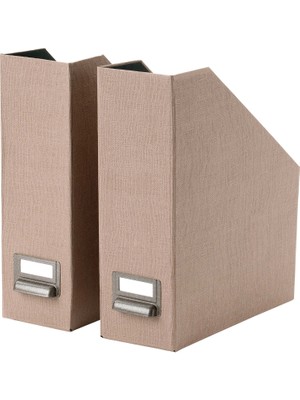 IKEA Tjog Dosyalık Koyu Bej 2 Adet