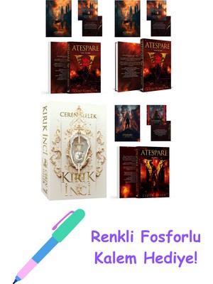 İndigo Kitap Ceren Melek 4 Kitap Seti + Fosforlu Kalem Hediye