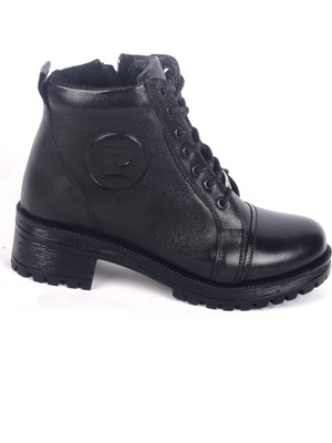 Pierre Cardin 54062 Hafif Topuklu Yandan Fermuarlı Ortapedik Tabanlı Kadın Siyah Kışlık Bot