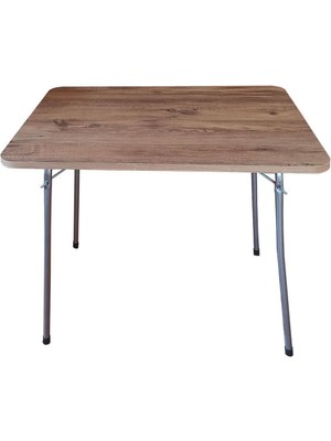 60X80 Katlanır Masa Balkon Bahçe Kamp Masası Piknik Masası Yaylı