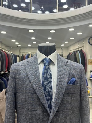 Massaro Battal Boy Büyük Beden Yünlü Kışlık Erkek Ceket