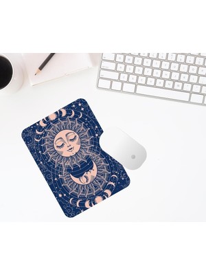 Hediye Labs Ay ve Güneş Baskılı Mouse Pad