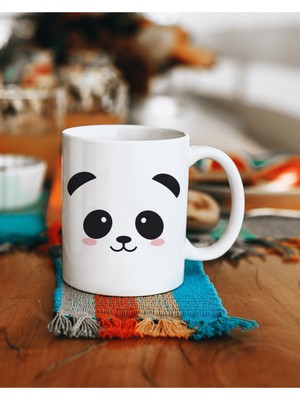 Panda Baskılı Kupa Bardak