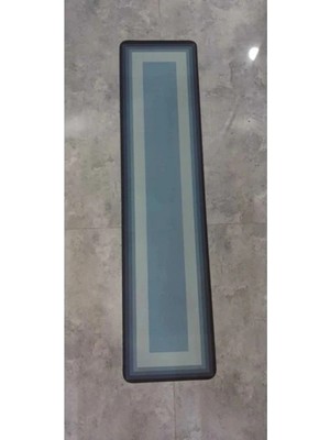 Yazısız Model Mutfak Paspası Sihirli Su Emici Banyo Paspası Kaymaz Tabanlı 156X38 cm A-61