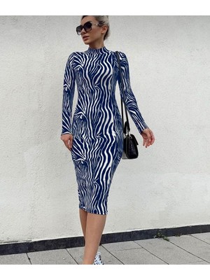 Sosostyle Kadın Uzun Kollu Mikro Midi Elbise