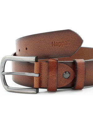 Tuna Nappa Hakiki Deri 4,00 cm Spor Erkek Kemer - KMR252