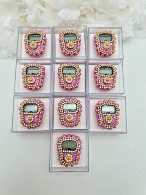 10 Adet Mika Kutulu ( Mevlit-Sünnet-Hac-Umre) Hediyelik Taşlı Zikirmatik