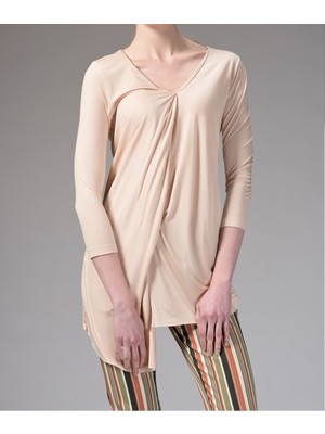 ROMAN Ön Detaylı  Tunik Pudra K1454103_055