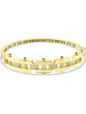 Assos Pırlanta Tasarım Altın Kelepçe - 14K