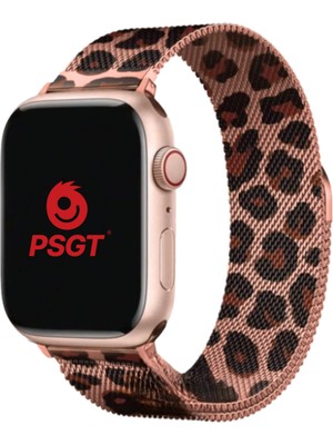 PSGT watch 42-44-45-49MM S10(46) mm Series 10/9/8/7/6/5/4/3/se/ultra/ Paslanmaz Hasır Örgü Metal Milano
