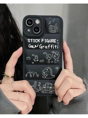 Miraz Tasarım Iphone 13 Iç Dış Silikon Puffer Kılıf