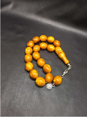 Han Ticarethane 17'li Fıçı Kesim Çekoslovak Benzetme Maskot Toz Kehribar Tesbih