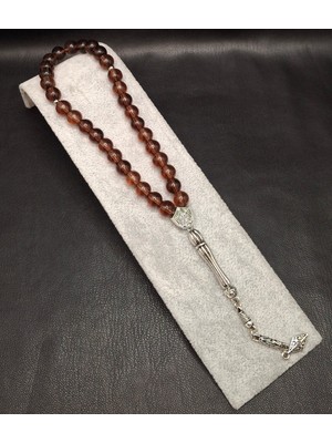 Han Ticarethane Özel Mor Renk Doğal Cam Tesbih